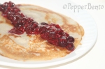 Pancakes with Raspberry & Blueberry Couli